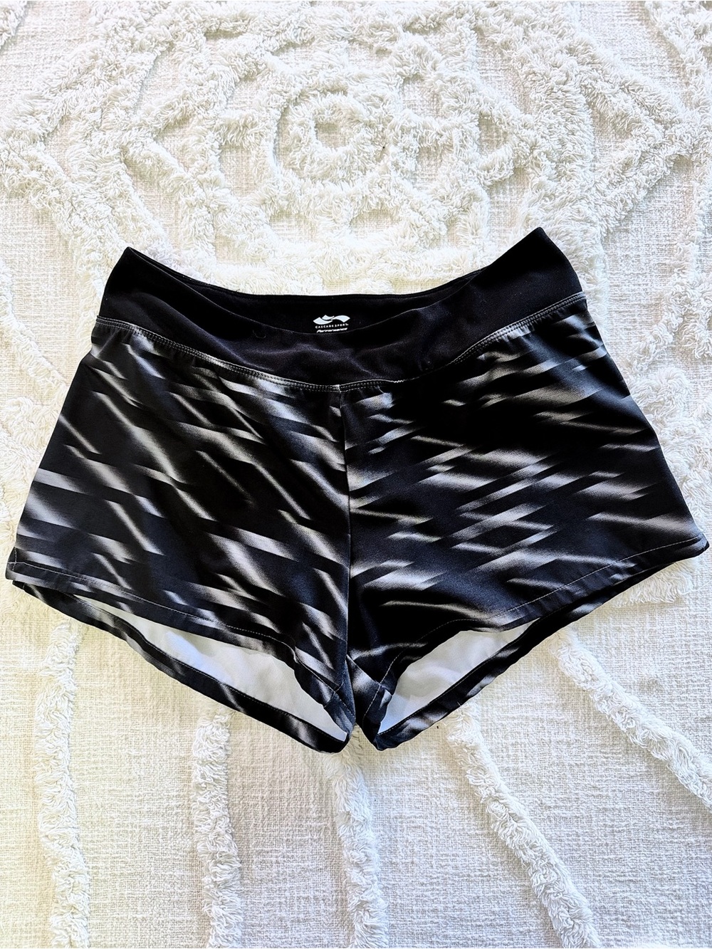 Cascade Sport Performance Women’s Medium Black Gray Athletic Running Shorts
